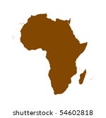 Africa Map Silhouette
