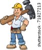 Cartoon Construction People