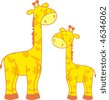 Baby Giraffes Cartoon