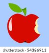 Bitten Apple Cartoon