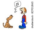 Dog Singing Cartoon