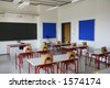 Empty school class